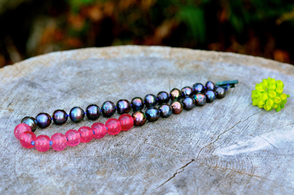 Mixed media necklace
